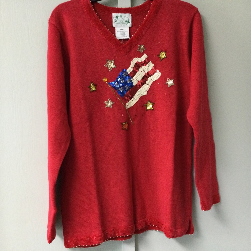 The Quacker Factory Size Small Patriotic Red Whit… - image 4